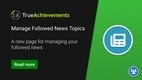 Site feature: Manage your followed news topics